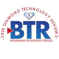 El DNA-1800 fue galardonado con 5 diamantes entre los mejores de la indrustria por Revisiones de tecnología de diamante del Informe de Tecnología de Banda Ancha 2020.