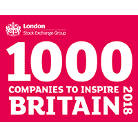 Von der London Stock Exchange Group ausgezeichnet als eine der ‘1000 companies to inspire Britain 2018’.