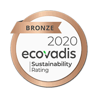 Von Ecovadis im Jahr 2020 mit der Bronze-Bewertung für Nachhaltigkeit ausgezeichnet.