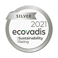 Von Ecovadis im Jahr 2021 mit der Silber-Bewertung für Nachhaltigkeit ausgezeichnet.