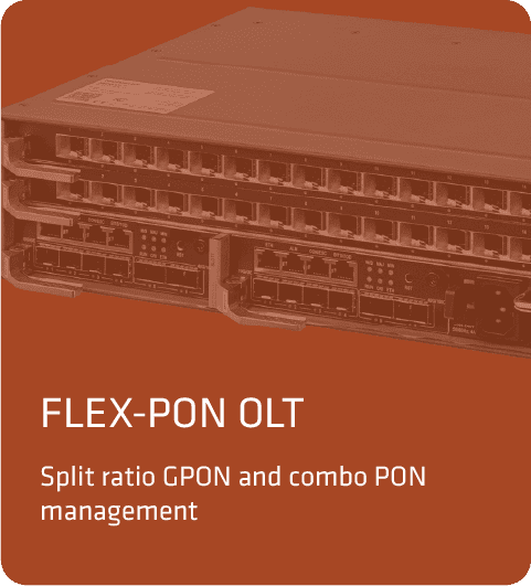 FLEX-PON OLT

Split ratio GPON and combo PON management